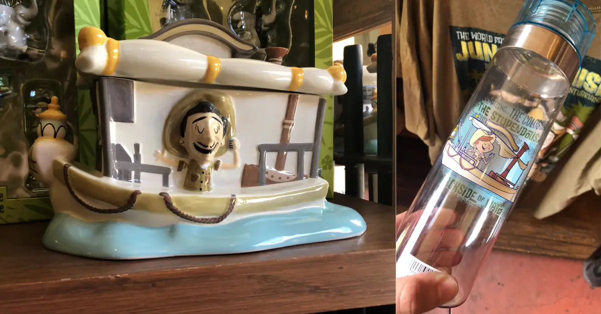 New Jungle Cruise Cookie Jar And Water Bottle At Magic Kingdom