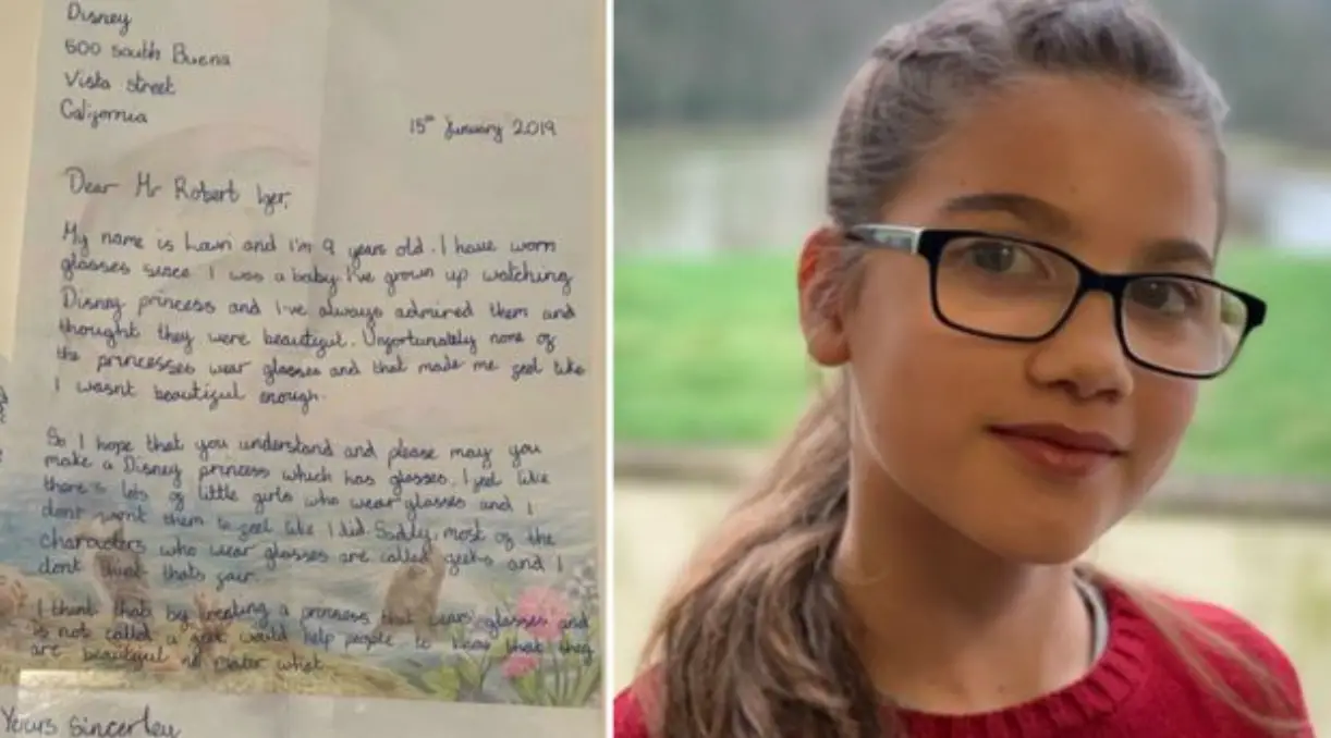 Inspired Schoolgirl Asks for Disney Princesses with Glasses