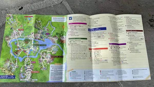 Primeval Whirl Removed from Disney's Animal Kingdom Park Map