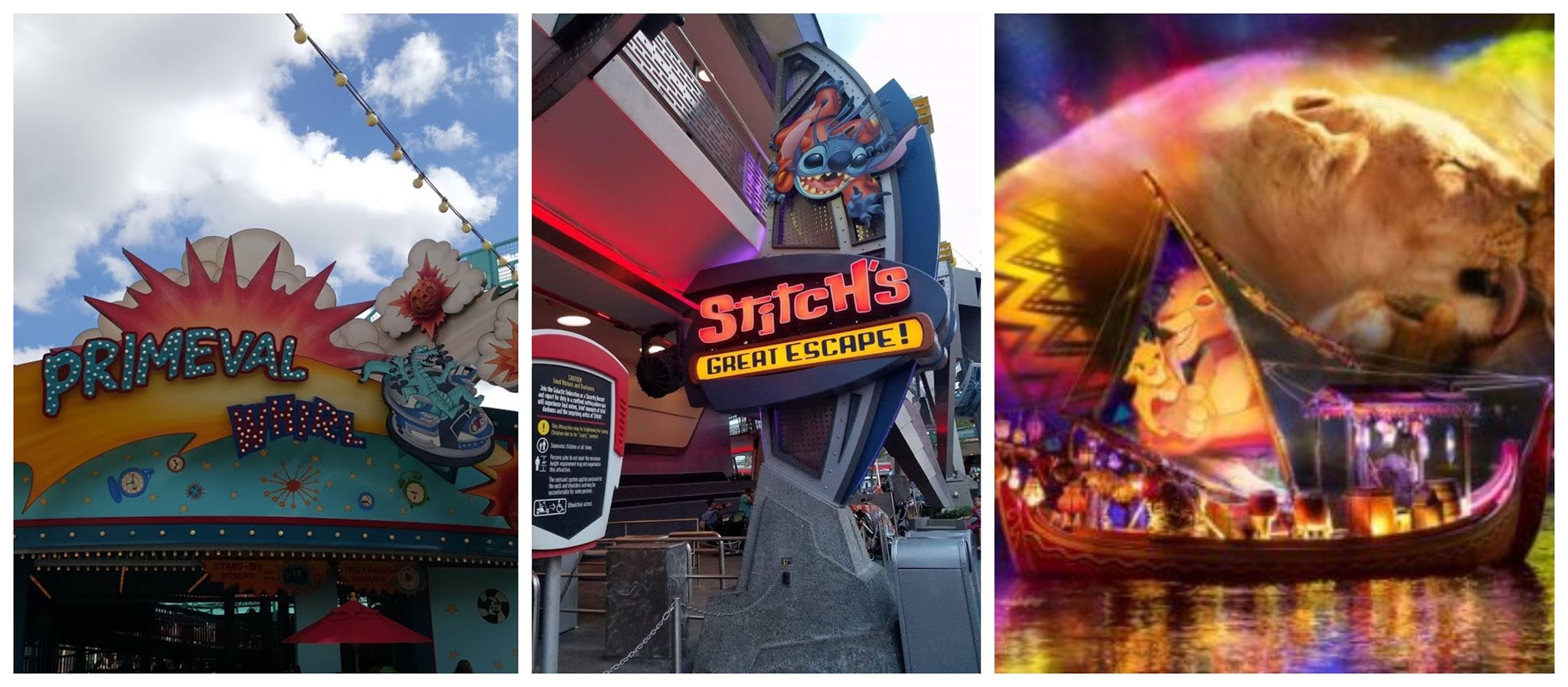 Primeval Whirl, Stitch’s Great Escape and Rivers of Light are now permanently closed!
