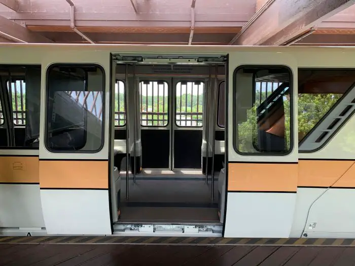 Plexiglass dividers removed from Disney World Monorails
