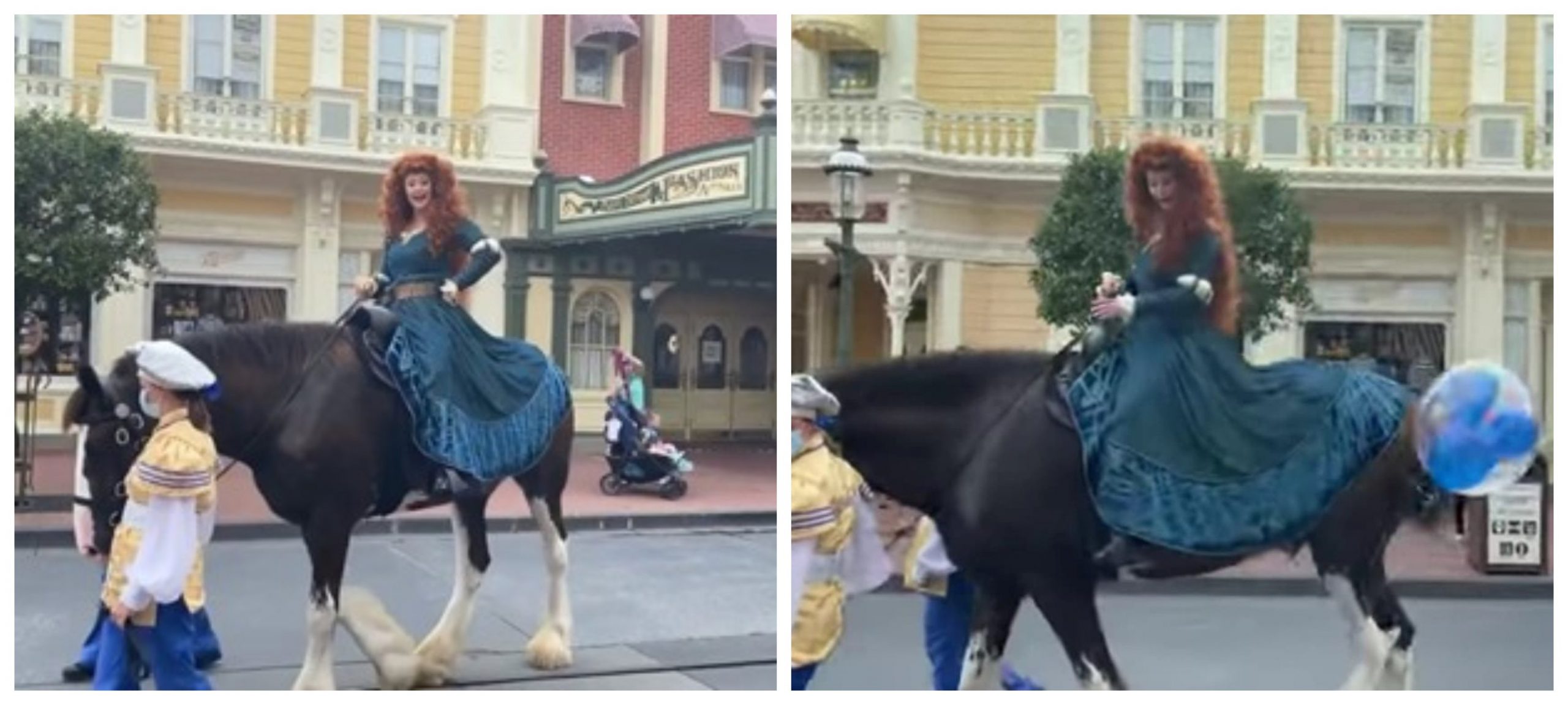 Merida’s Horse Gets Spooked During The Royal Princess Processional