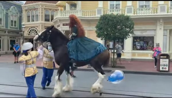 Merida's Horse Gets Spooked During The Royal Princess Processional