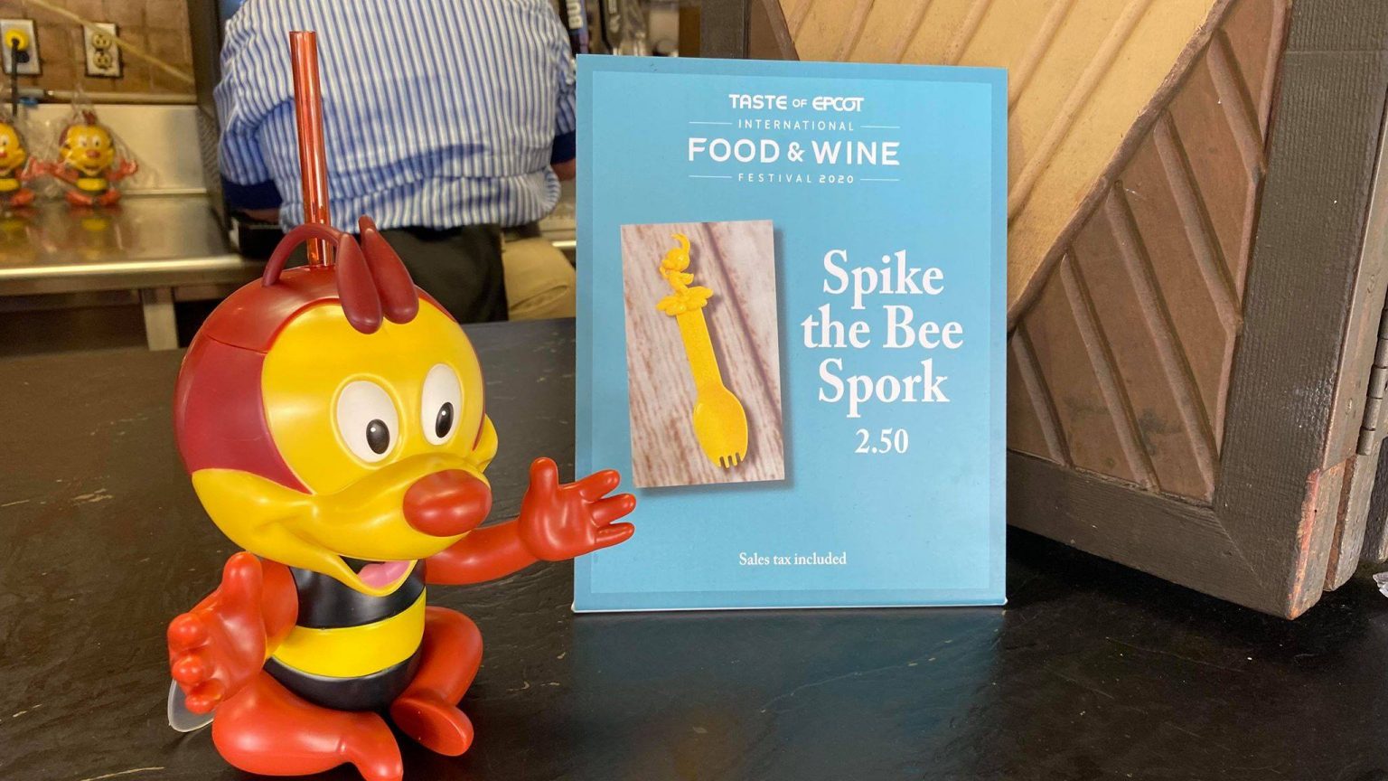 Spike the Bee flies into Epcot for the Taste of Epcot Food & Wine