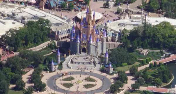 Aerial view of the Crowds at Walt Disney World