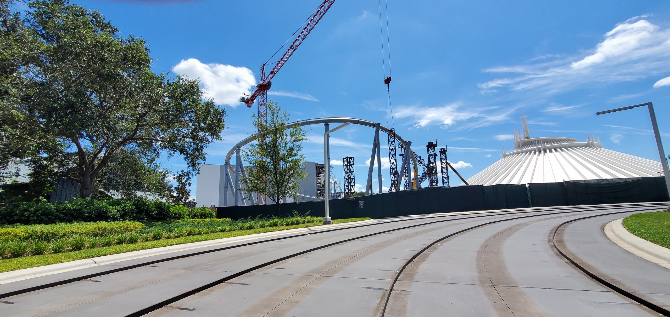 Tron Coaster Contruction update from the Magic Kingdom