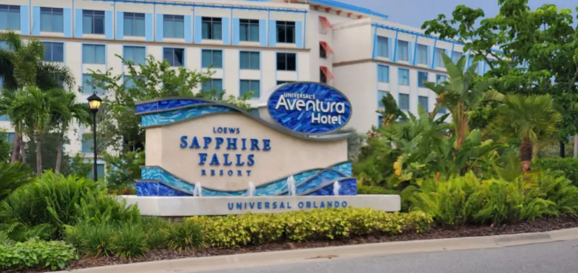 Universal’s Sapphire Falls, Universal’s Aventura Hotel to Temporarily Close This Month