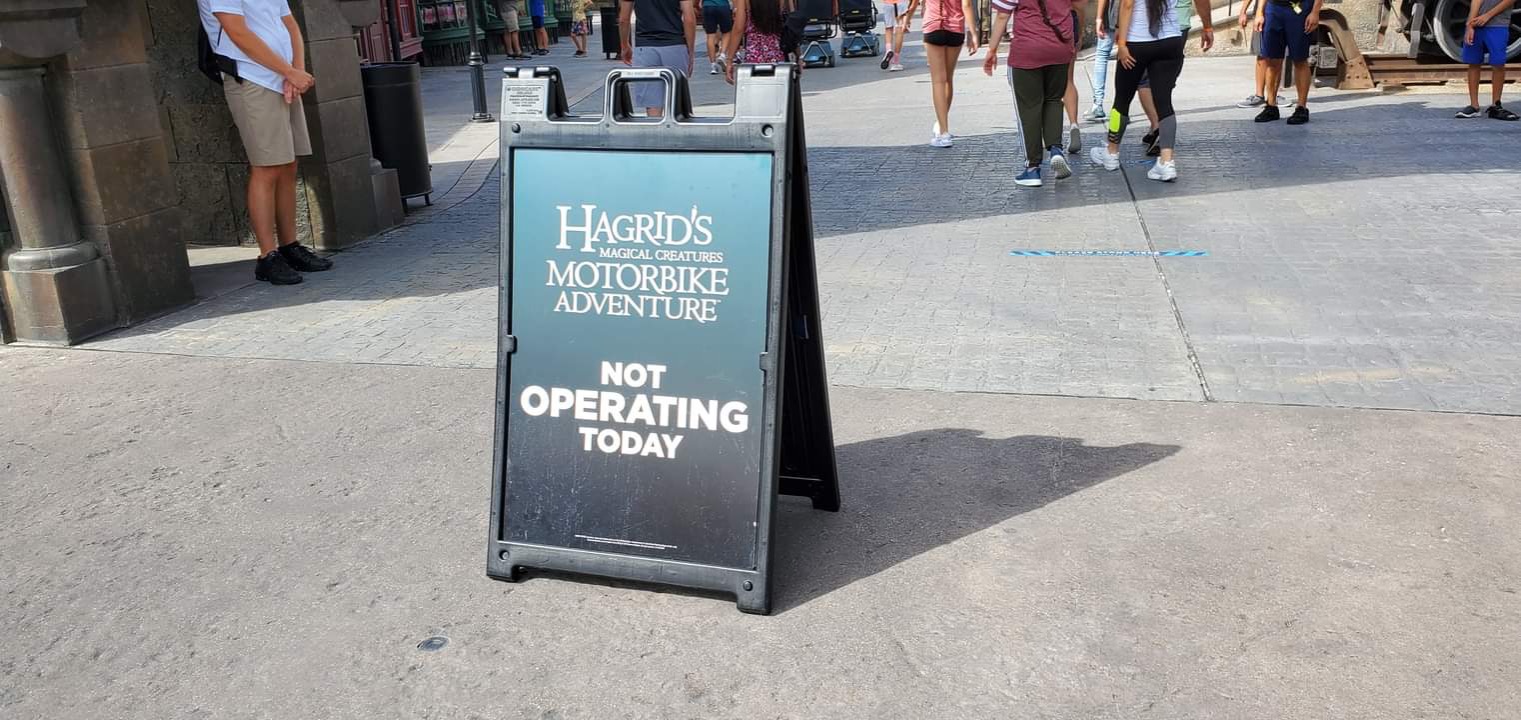 Hagrid’s Motorbike Adventure At Universal Closed Tuesday Following BackStage Fire