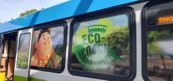 New Eco-Friendly UP! Buses at Disney World