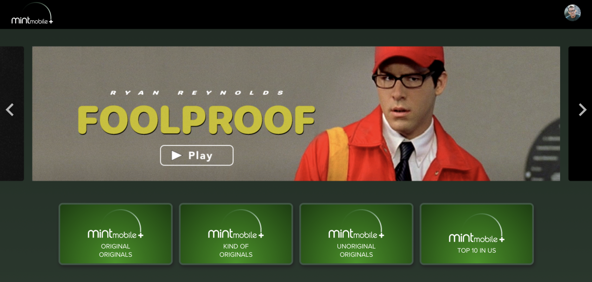 Ryan Reynolds Launches New Mint Mobile+ Streaming Service Feature One Movie