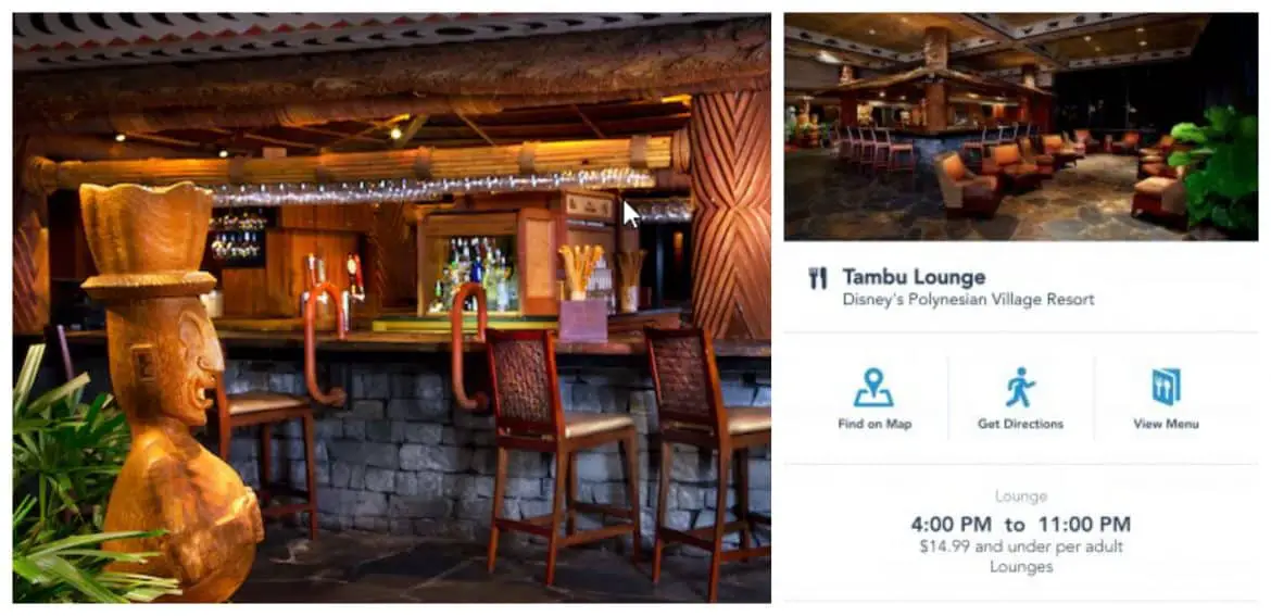 Tambu Lounge Officially Reopens at Disney World’s Polynesian Resort