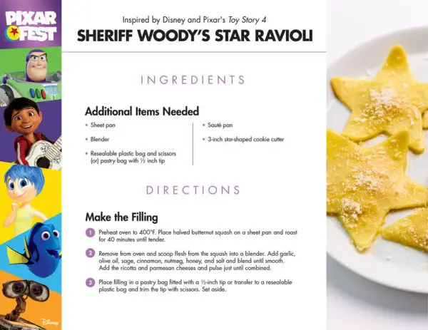 Sheriff Woddy's Star Ravioli - Toy Story_recipe