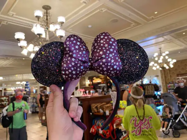 Stunning Iridescent Purple Minnie Mouse Ears now at Walt Disney World