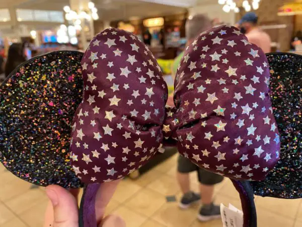 Stunning Iridescent Purple Minnie Mouse Ears now at Walt Disney World