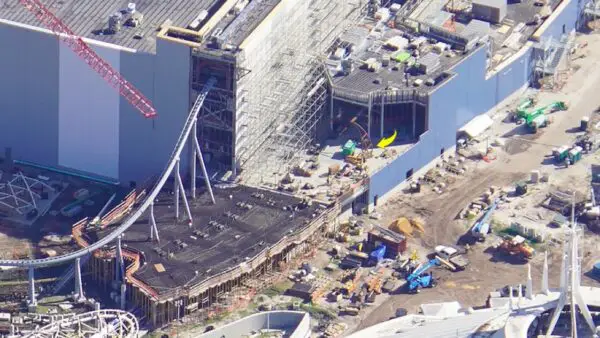 New aerial photos of the Tron Coaster Construction