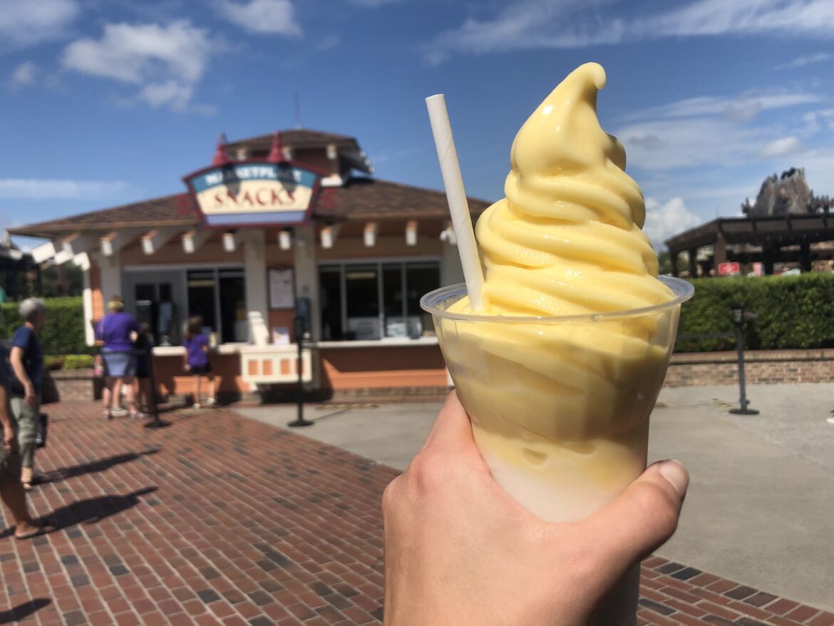 Disney Springs Cools Off with a New Pina Colada Dole Whip Float