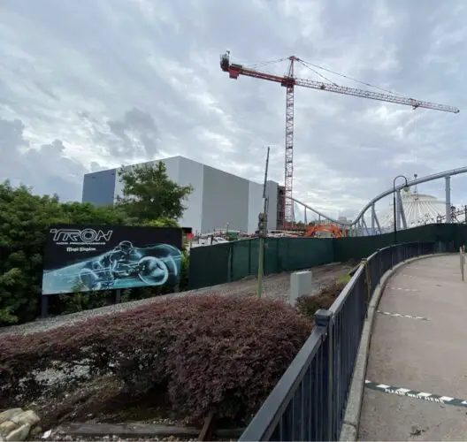 Tron construction update from the Magic Kingdom