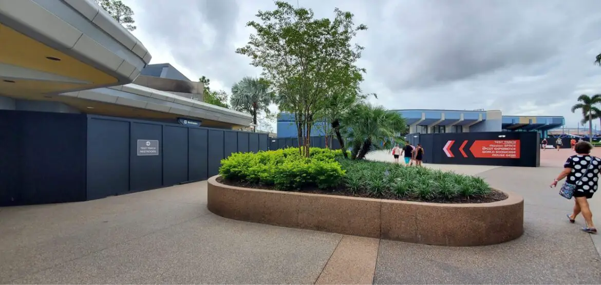 Spaceship Earth East Restrooms in the front of Epcot Closed