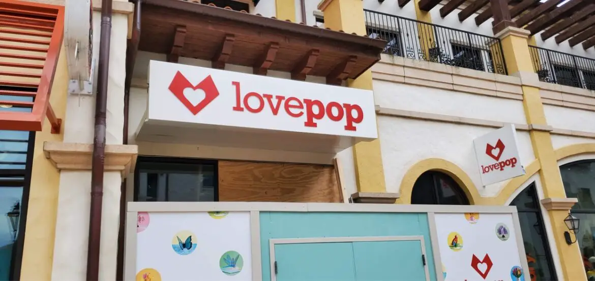 LovePop Store Construction Update from Disney Springs