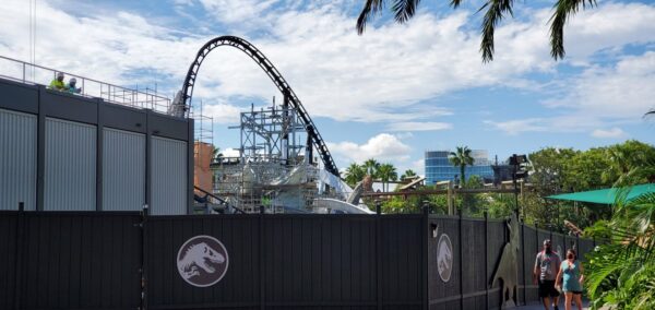 Track of Universal's Jurassic Park Coaster Complete