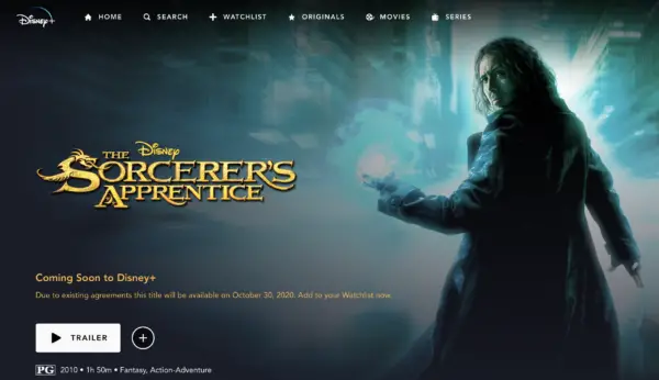 'The Sorcerer's Apprentice' Starring Nicholas Cage Is Joining the Disney+ Roster