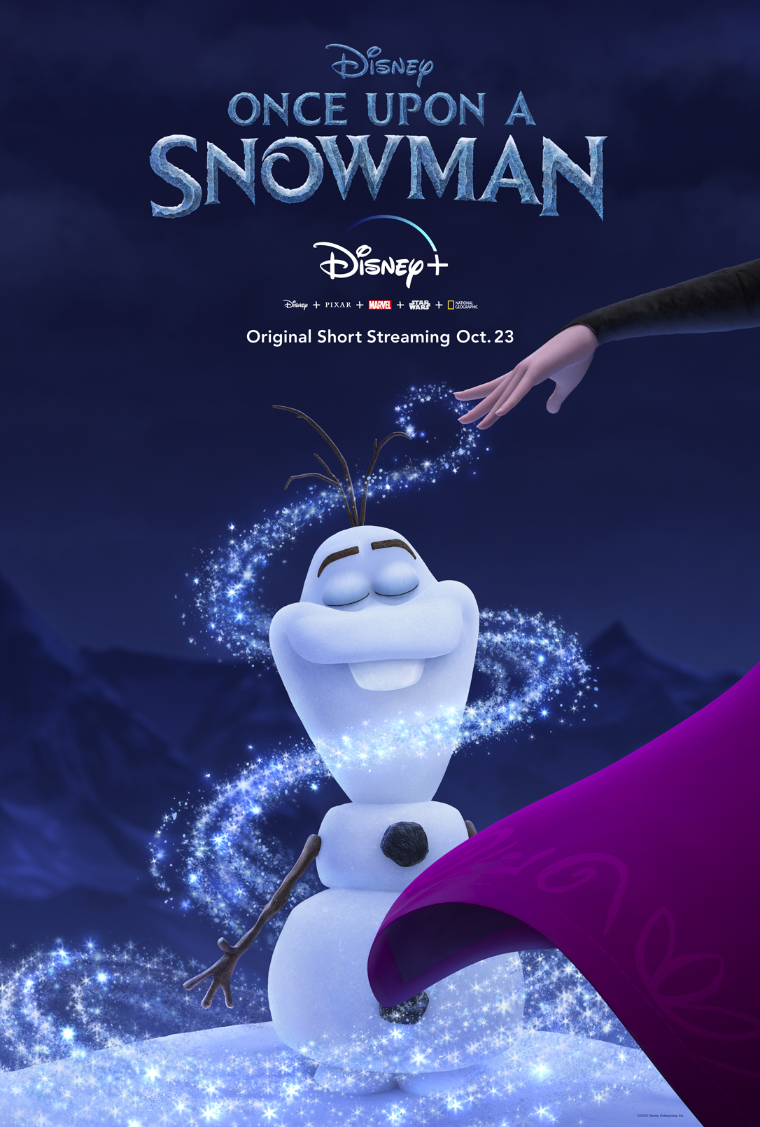 A brand new Disney original short called “Once Upon A Snowman” will be coming to Disney+ on October 23rd