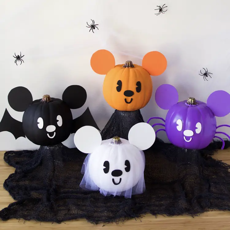 4 Ways To Craft Adorable Mickey Pumpkins!