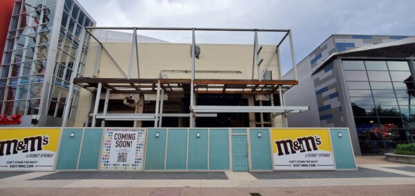 M&M Store Construction update from Disney Springs