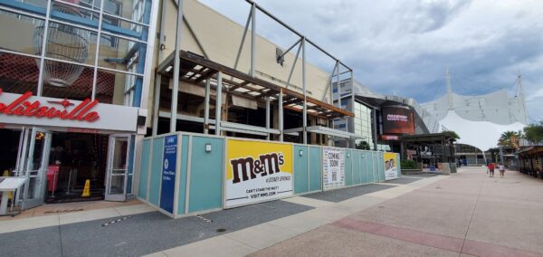 M&M Store Construction update from Disney Springs