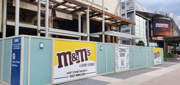 M&M Store Construction update from Disney Springs