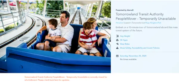 Peoplemover refurbishment extended at least to the end of November