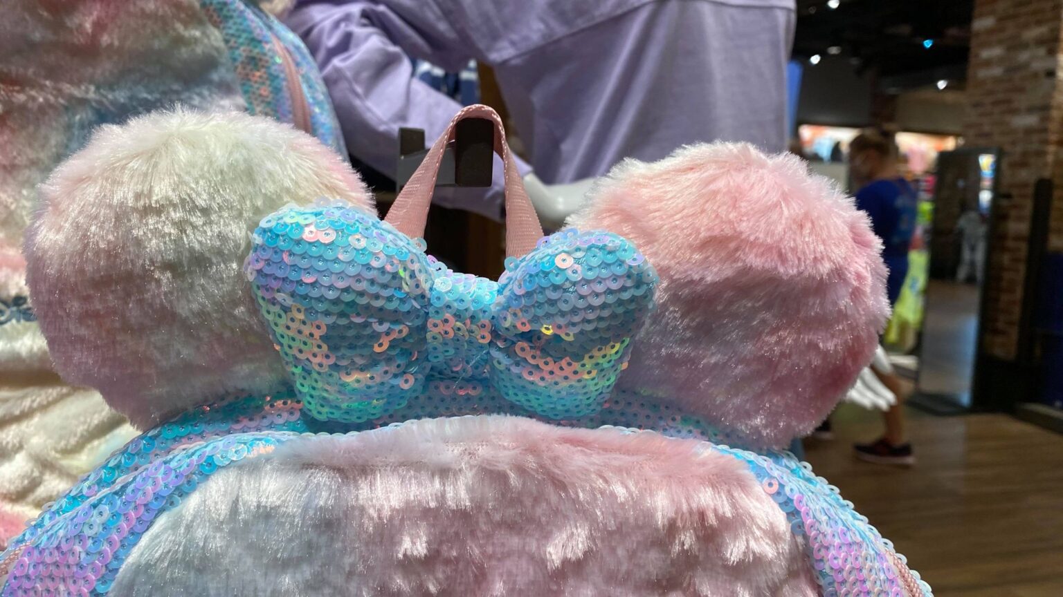 New Cotton Candy Minnie Backpack Now At Walt Disney World Chip and