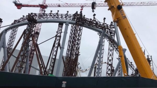 Tron Coaster Construction Update from the Magic Kingdom