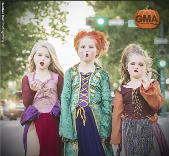 Three Sisters win Halloween in 'Hocus Pocus' Costumes
