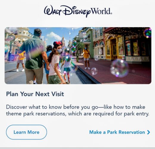 Disney Park Pass Reservation