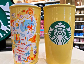 Disney Travel Tumbler - Disneyland Starbucks Ceramic Travel