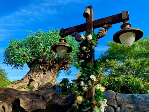 Disney's Animal Kingdom decorated for the Holidays
