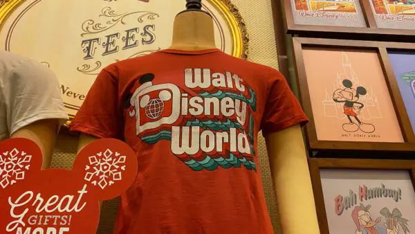 New Retro Walt Disney World Holiday T-shirt at the Magic Kingdom!