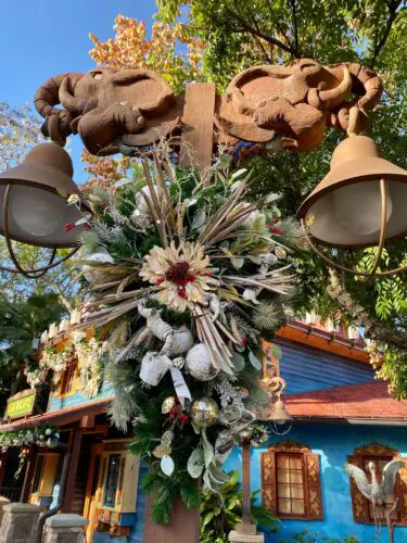 Disney's Animal Kingdom decorated for the Holidays