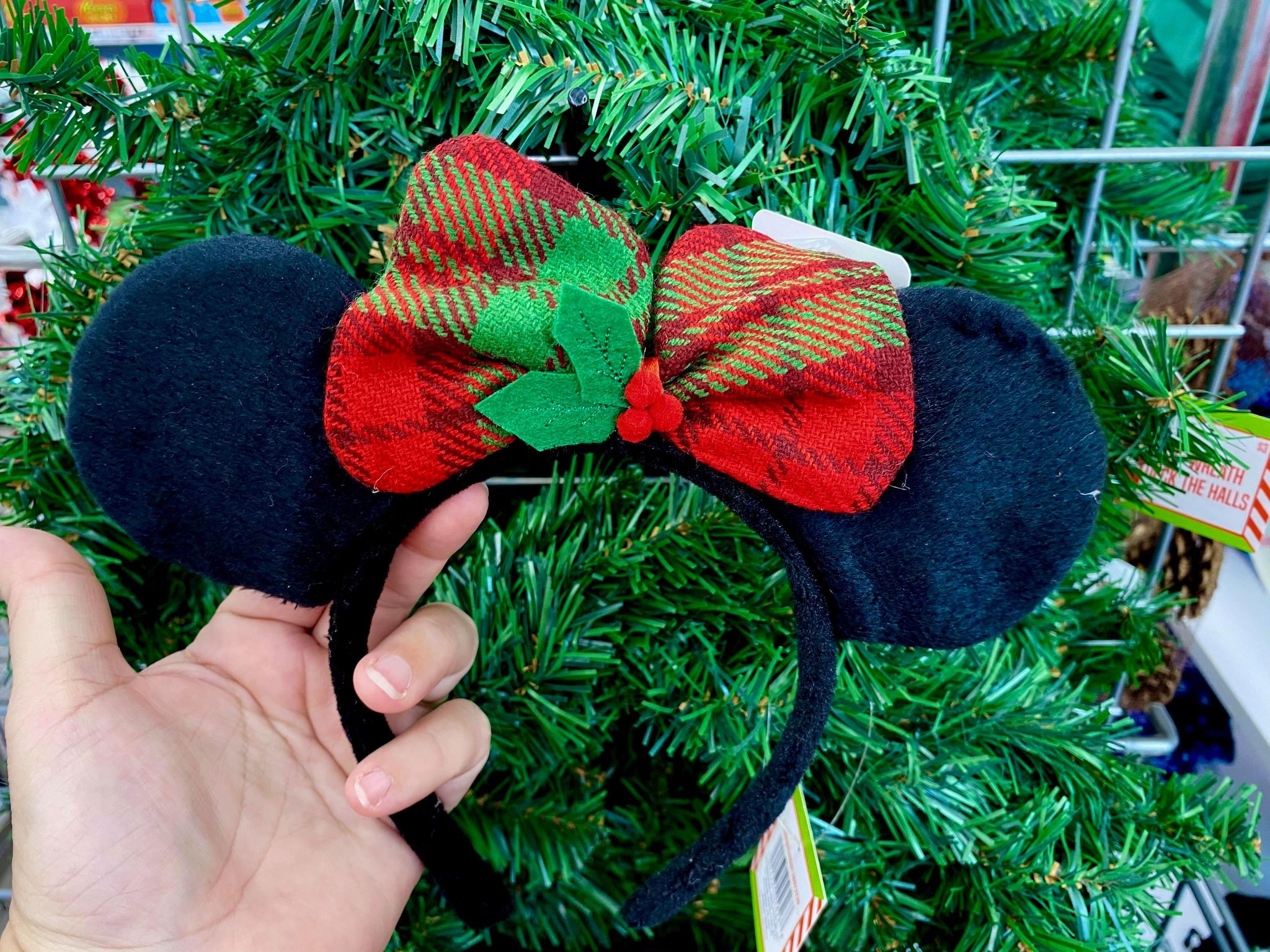 These Festive Christmas Minnie Ears At Five Below Are A Steal | Chip ...