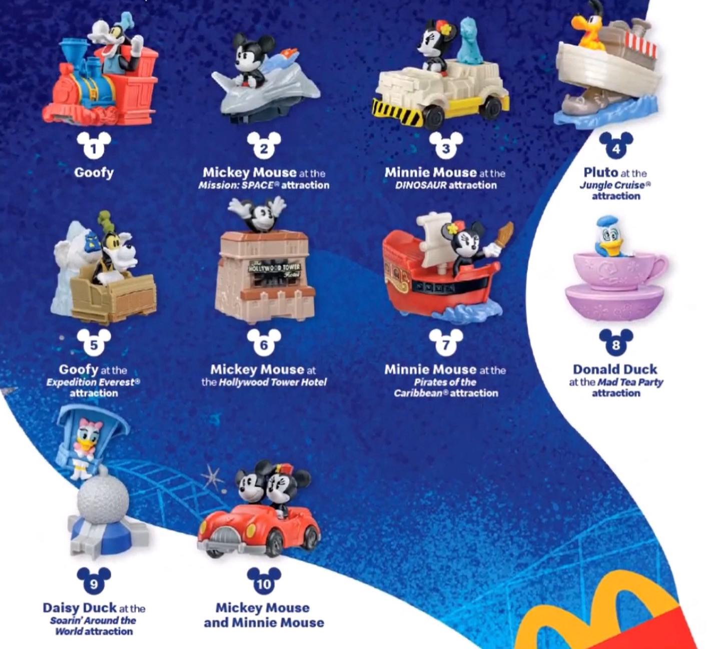 New Disney World Happy Meal toys coming to McDonalds Chip and Company