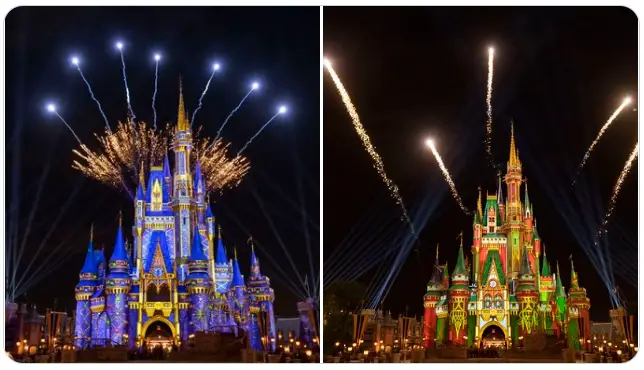 Disney World surprises guests with fireworks during Cinderella Castle lighting