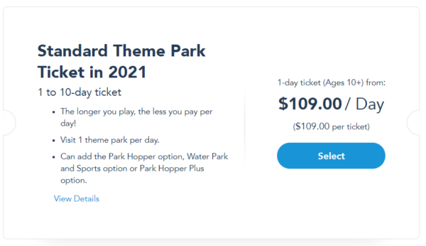 Disney World posts updated 2021 ticket pricing, info and more