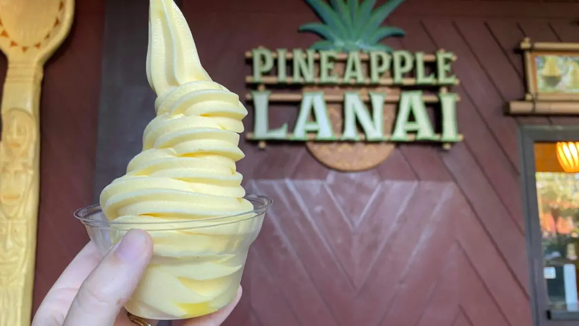 Try the Mango Dole Whip at Pineapple Lanai in Disney’s Polynesian Resort