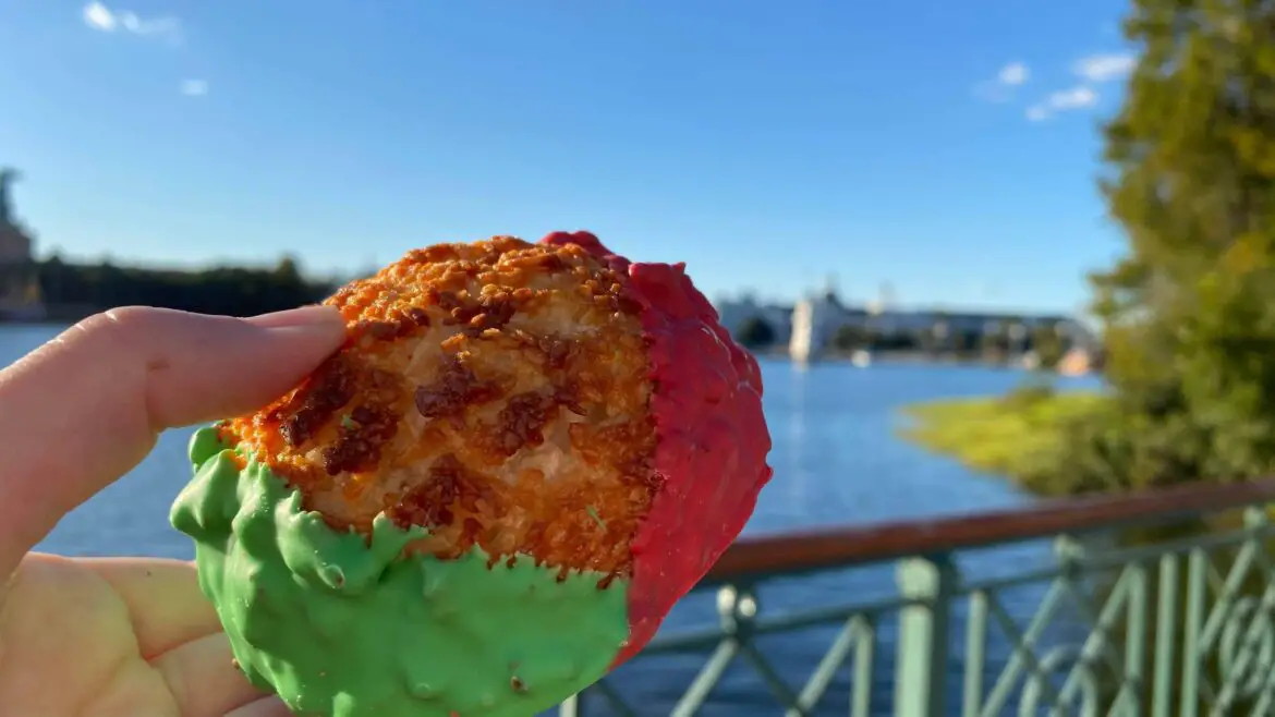 If You Love Coconut You Will Love this Holiday Macaroon at Disney World