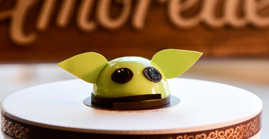 Amorette’s Patisserie Mini Dome Cake inspired by Baby Yoda