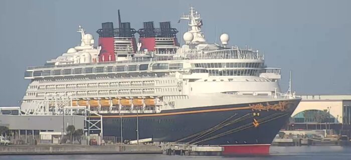 Disney Wonder has made it to Port Canaveral