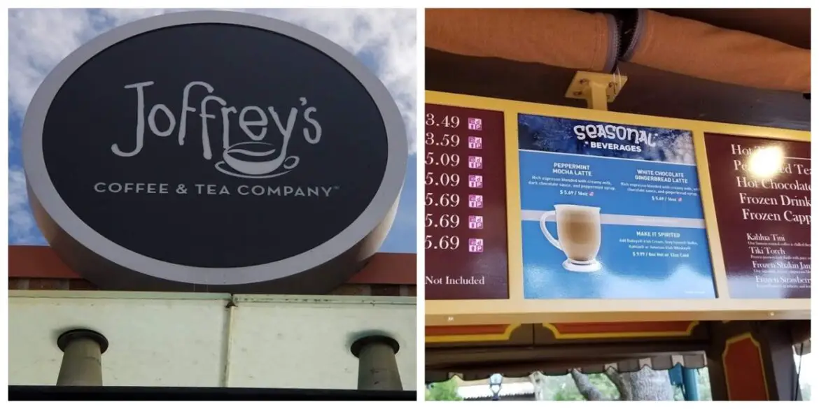 Seasonal Holiday Flavors return to Joffrey’s Coffee at Disney World