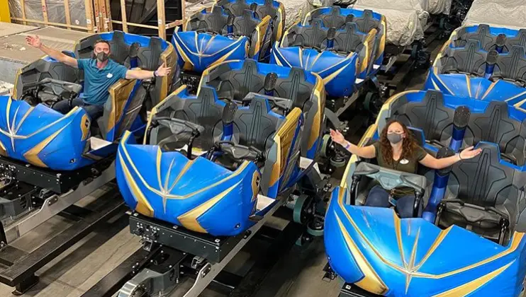 First Look: EPCOT’s Guardians of the Galaxy Cosmic Rewind vehicles