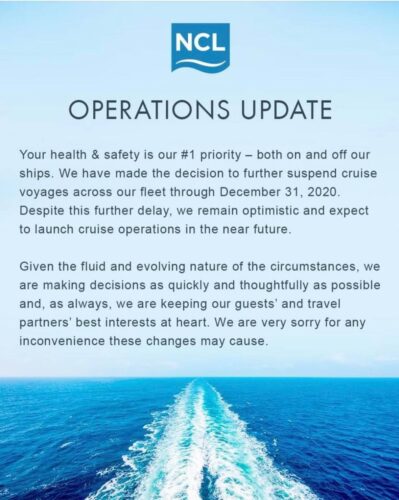 Multiple Cruise Lines Cancel December Cruises